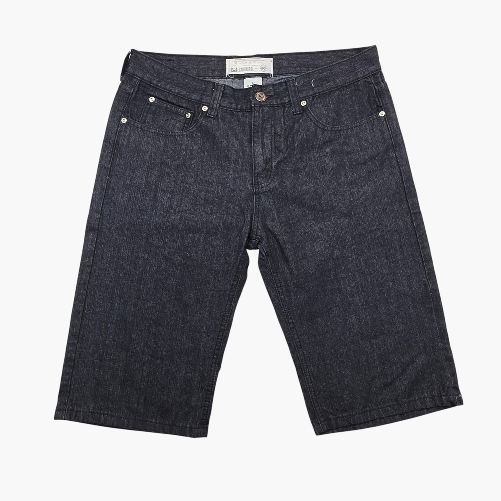 Ecko Unltd Mens Relaxed Fit Denim Shorts Dark Wash Black Size 32 759 Streetwear